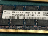 HP 500205-071 8GB 2Rx4 PC3-10600R (Hynix HMT31GR7CFR4C-H9) DIMMs **Lot of six**