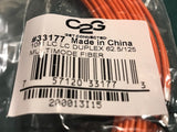 C2G 33177 10M LC LC Duplex 62.5/125 Multimode Fiber Cable