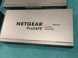 Netgear JGS524PE 24 port 10/100/1000 Switch, (12 PoE, 100W budget) NO Rack Mnts!